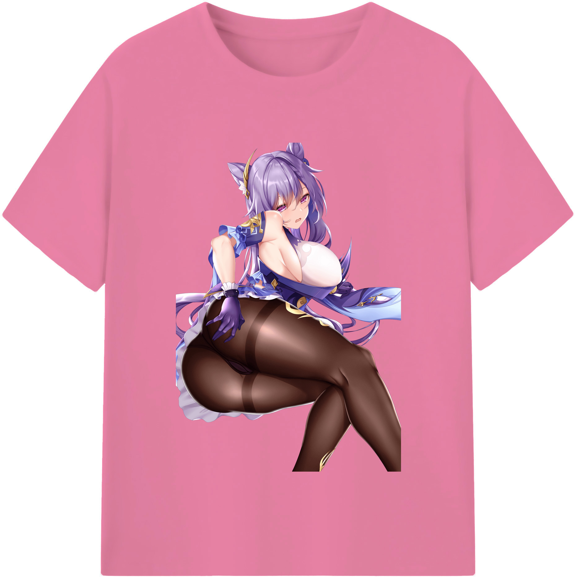 げんし神 刻晴 こくせい genshin Kokusei 綿100％半袖Tシャツ（フロントプリント）